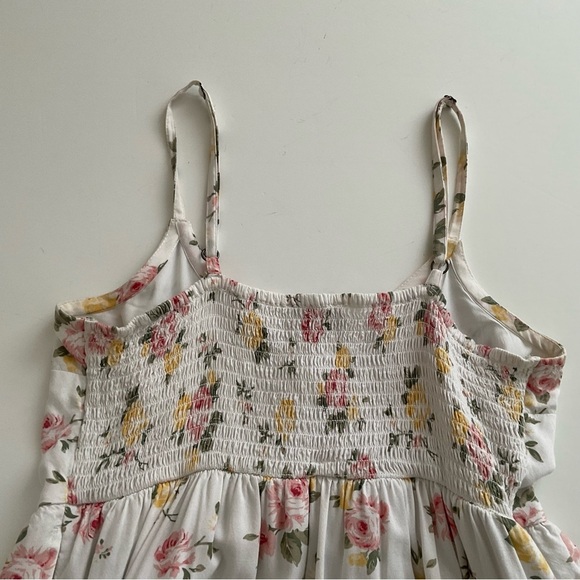 Hollister Women’s  Babydoll Dress Sz M Floral Mini Tiered Festival Concert Boho - Picture 7 of 8